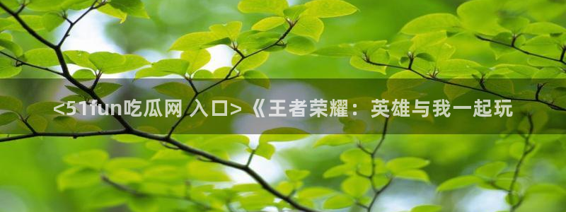高血糖可以吃瓜吗:<51fun吃瓜网 入口> 《王者荣耀:英雄与我一起玩