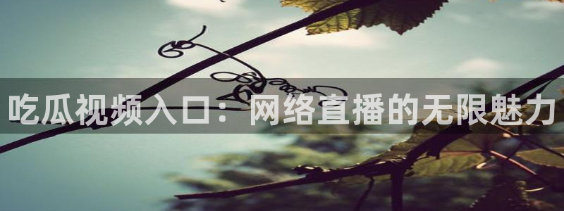 91吃瓜网今日吃瓜入口:吃瓜视频入口:网络直播的无限魅力