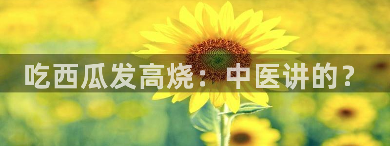 吃瓜网998.su永久有效:吃西瓜发高烧:中医讲的?